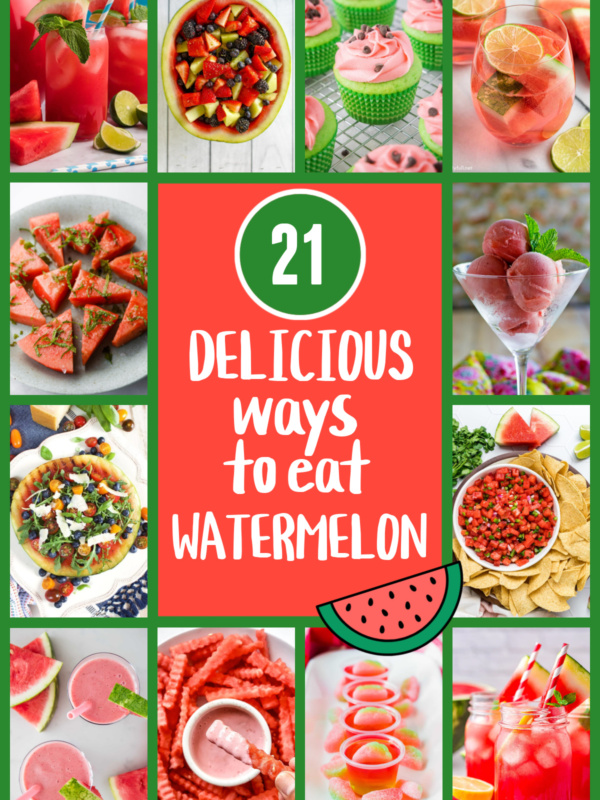 pinterest image for watermelon recipes