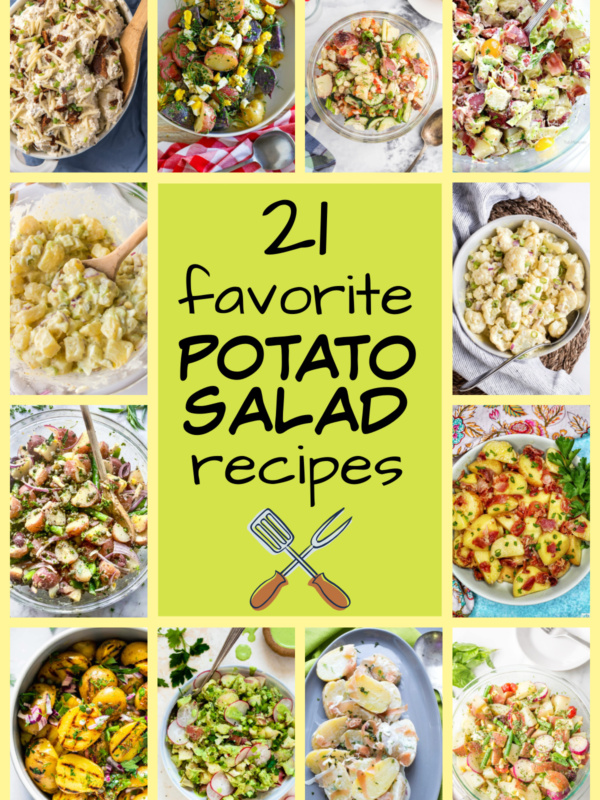 pinterest image for favorite potato salad recipes