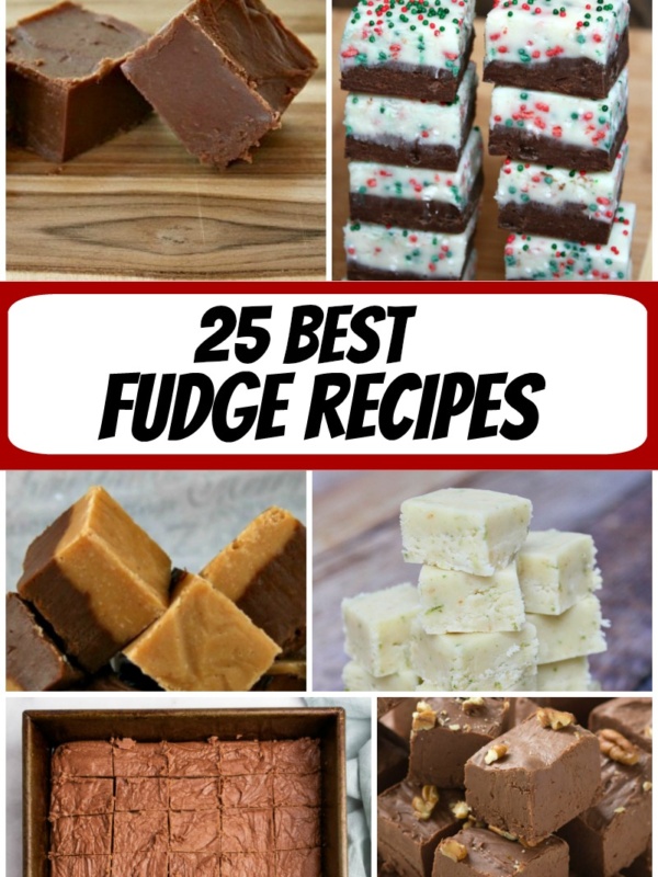 collage image for best fudge recipes