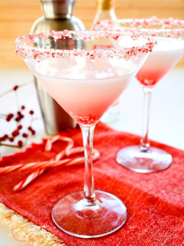 candy cane martini