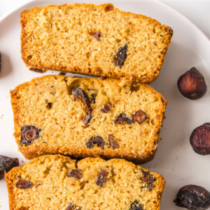 pinterest image for caramel fig bread