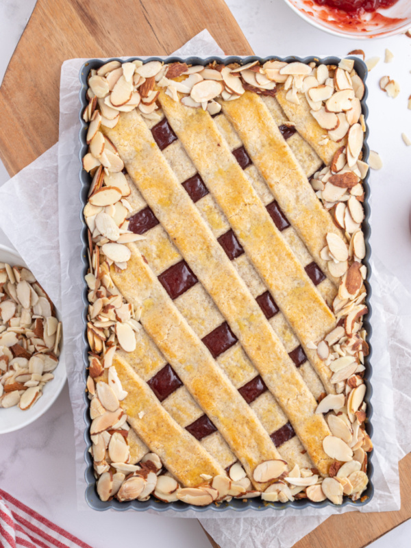 cherry almond tart