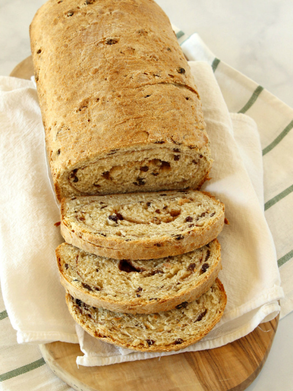 Sliced Cinnamon Oatmeal Bread