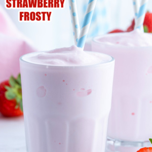 pinterest image for copycat wendy's strawberry frosty