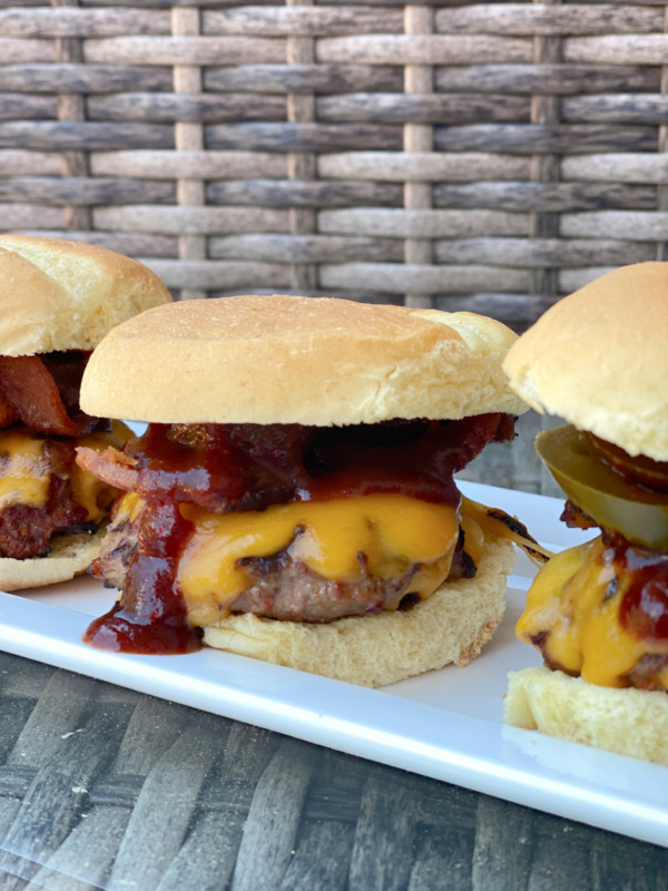 cowboy sliders on a platter