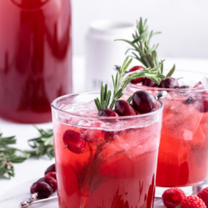 cranberry gin spritzer