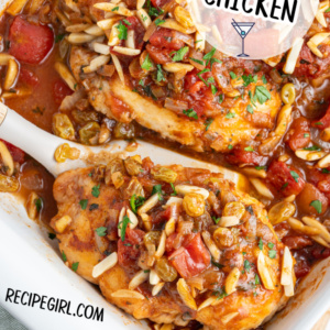 pinterest image for drunken chicken