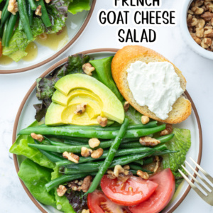 pinterest image for french goat cheese salad