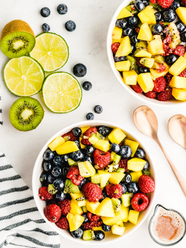 fruit salsa in two bowls