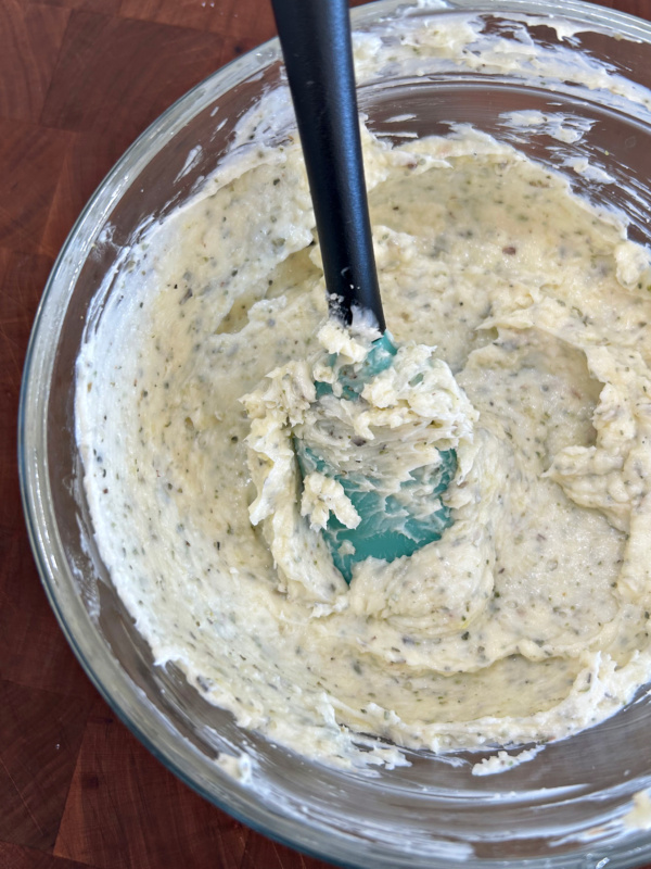 garlic bread spread in bowl