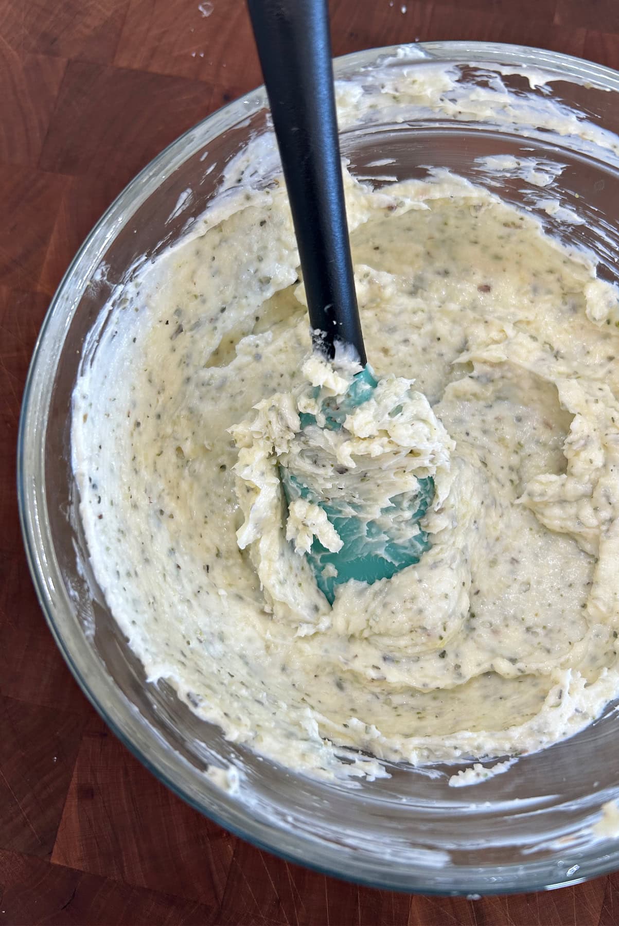 garlic bread spread in bowl