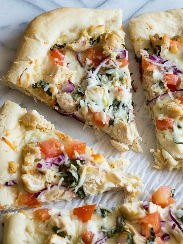 Garlic Chicken Dijon Pizza