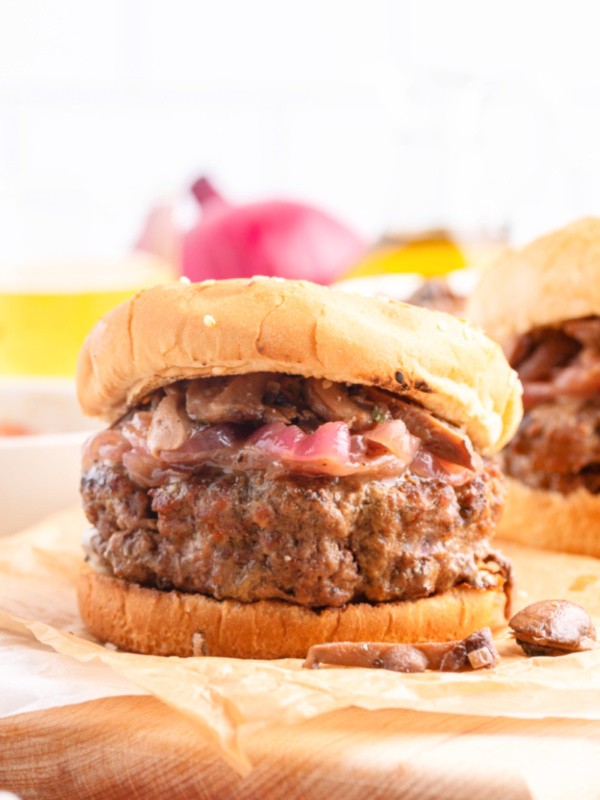 gorgonzola stuffed burgers