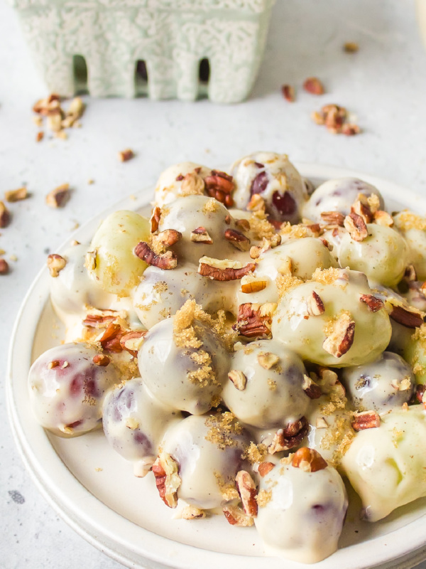 grape salad on a plate