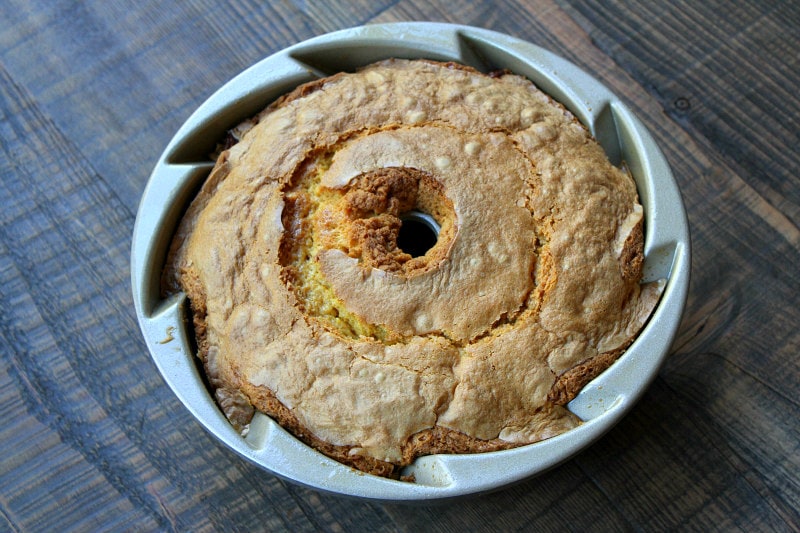 Irish Cream Bundt Cake in a bundt cake pan