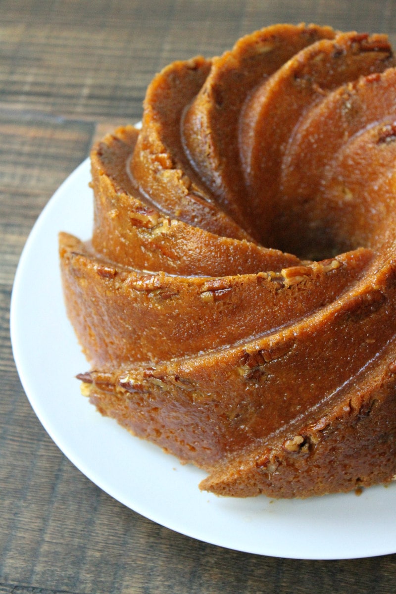 Irish Cream Bundt Cake with Irish Cream glaze