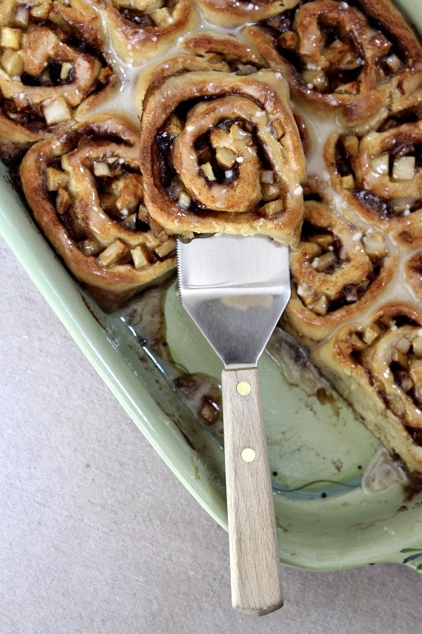 No Yeast Apple Cinnamon Rolls 