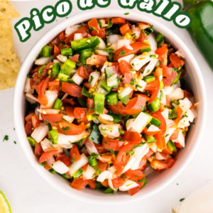 pinterest image for pico de gallo