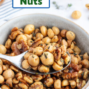 pinterest image for savory nuts