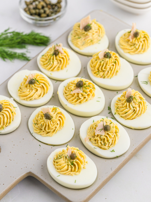 smoked salmon deviled eggs