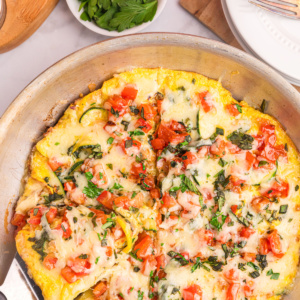 squash and tomato oven frittata