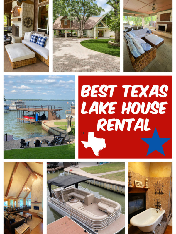 pinterest pin for texas lake house rental